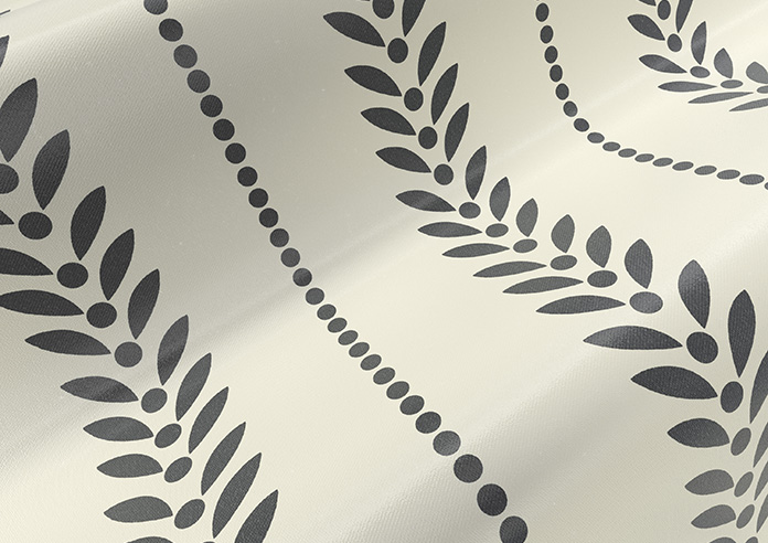 Laurel Stripe, Warm Grey - Roman Blind - Image 4